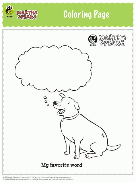 Over 6000 great free printable color pages. Martha Speaks Coloring Pages - Coloring Home