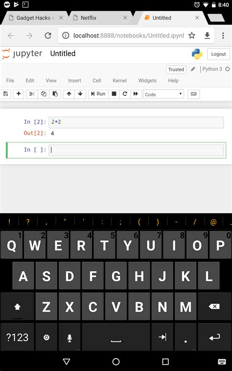 Jupyter notebooks (or simply notebooks) are documents produced by the jupyter notebook app which contain both computer code and rich text elements (paragraph, equations, figures, links, etc.) which aid in presenting and sharing reproducible research. python - How do I install Jupyter notebook on an Android ...