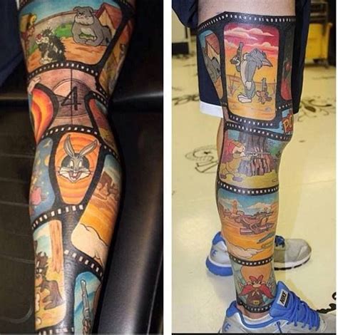 Tattoo est un film réalisé par robert schwentke avec johan leysen, christian redl. cartoon characters tattoo on leg | Tattoos | Pinterest ...