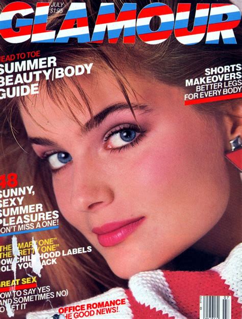Paulina Porizkova - Glamour July 1985 | Paulina porizkova, Glamour magazine cover, Glamour magazine