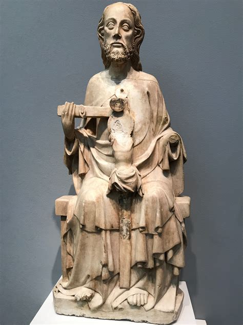 French sculpture, 1300-1350, The Holy Trinity, marble ...