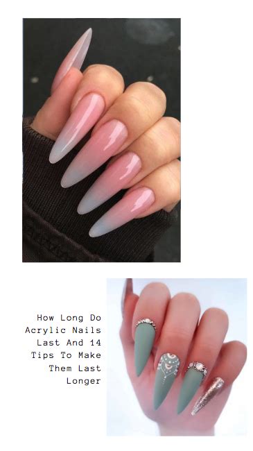 Ask your nail technician how they clean their tools to be sure that they are cleaning them properly before doing your nails. How Long Do Acrylic Nails Last And 14 Tips To Make Them ...