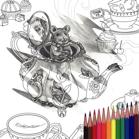 Alice in wonderland is famous american fantasy film that tells the story of nineteen year old alice kingsleigh.this is very popular fantasy film among all the kids and adults. Alice In Wonderland Coloring Page Dormouse Coloring Page ...