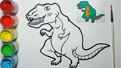 Bunga, binatang, pemandangan, buah, tersedia gratis untuk didownload. Menggambar dan mewarnai dinosaurus (MUDAH) | Draw and ...