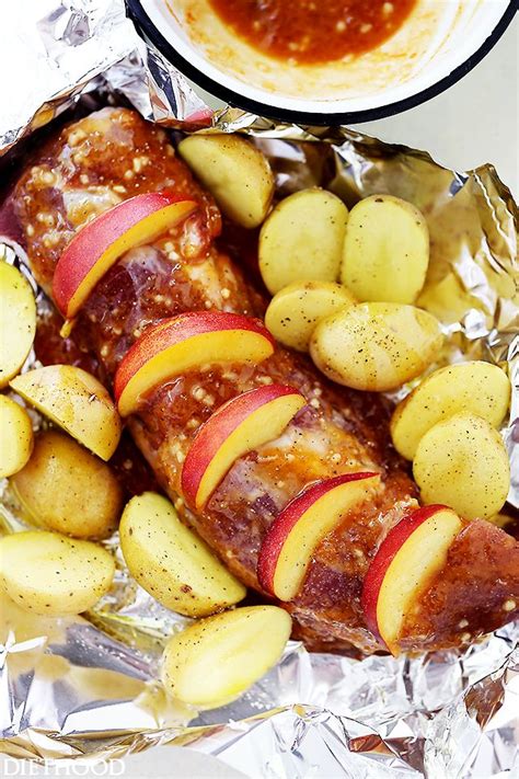 Wash your hands well, then set out a few sheets of paper towel and pat the pork. Pork Tenderloin In The Oven In Foil / Grilled Pork Tenderloin and Foil Packet Veggies - Forks ...