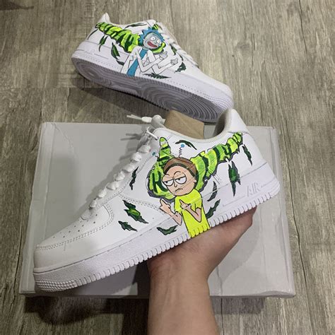 Any memes, shitposts, captionposts, etc. Custom Rick And Morty Shoes For Air Force 1 White Graffiti ...