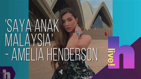 Ini kerana rentak dan lirik lagunya yang bersifat evergreen. hLive! - 'Saya anak Malaysia' - Amelia Henderson - YouTube