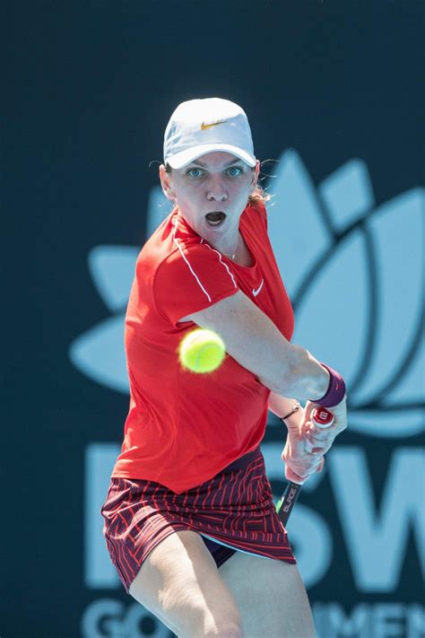 Simona halep is a romanian professional tennis player. SIMONA HALEP at 2019 Sydney International Tennis 01/10 ...