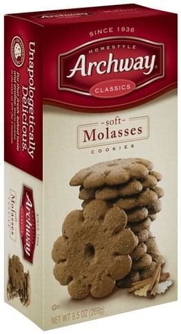 Now you have molasses spice cookies, so good! Archway Soft, Molasses Cookies - 9.5 oz, Nutrition ...