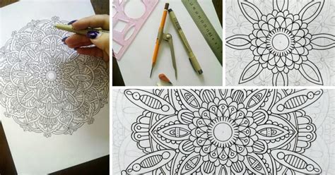 These disney coloring pdf pages are great party activities too. How to Draw Mandala Designs and Create Your Own Free ...