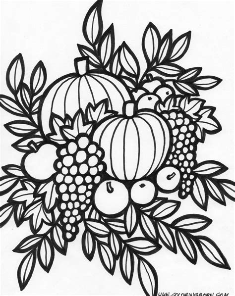 Some of the pages include activities too. Thanksgiving arrangement coloring page Continue reading ...