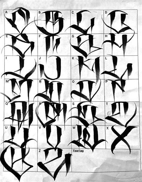 Alphabet design alphabet templates hand lettering alphabet typography blackletter shadow (blacklettersh.ttf) is 1 of 2 fonts availble in the blackletter. Graffiti Letters: 61 graffiti artists share their styles ...