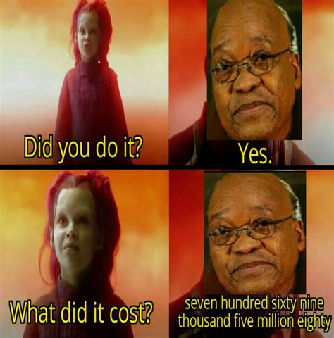 South african president jacob zuma said on monday that he had been unfairly labelled as corrupt because of a scandal. Jacob Zuma In The Beginning Meme - Love Meme