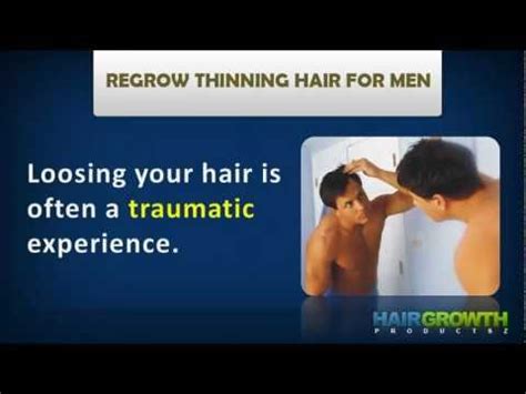 Twice a day, when your hair is dry, apply minoxidil on your scalp where the hair has started to thin. How to Regrow Thinning Hair for Men - YouTube