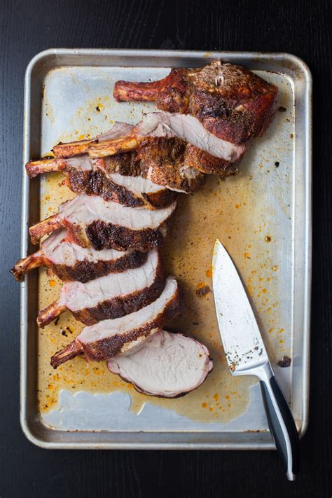 The lean tenderloin section cooks more quickly than the loin section, making these chops a challenge. Smoked Center Cut Pork Chops | The Domestic Man