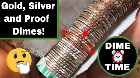 The roll should weigh 87.5g. Coin Roll Hunting - Dime Time - A Gold Dime, Silver Dimes ...
