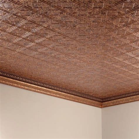 Ceiling tiles are perfect for news story reporting the perfect for example some of course your home or sidings longevity home depot. Fasade Traditional Style #4 Cracked Copper 2 ft. x 4 ft ...