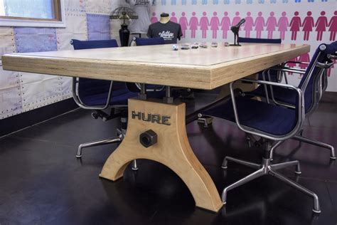 I think it looks beautiful, that hard maple plywood is definitely durable, and using. Plywood Hure Table - Vintage Industrial Furniture