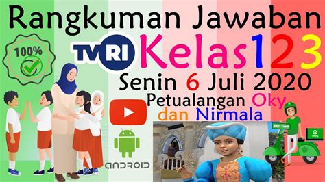 Kesalahan deduktif selanjutnya adalah kesimpulan dan. soal dan jawaban tvri kelas 1-3 sd || senin 6 juli 2020 ...