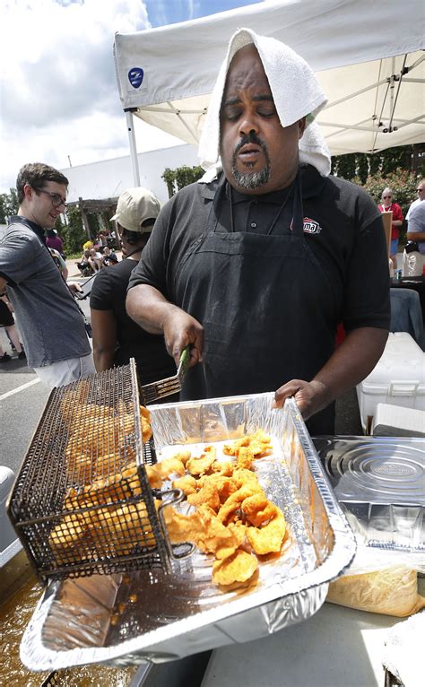 Buzzfeed staff get the recipe. From fried catfish to fried peaches, inaugural Fried Food ...