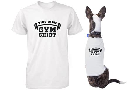 Sign up to our newsletter to stay updated on all things gym buddies! My Gym Shirts Matching T-shirts for Owner and Dog Funny ...