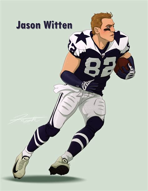 Drawing and coloring as one of the types of art allow developing the intellect and creativity of a person. Dallas Cowboys- Jason Witten 82 by DJCoulz on DeviantArt