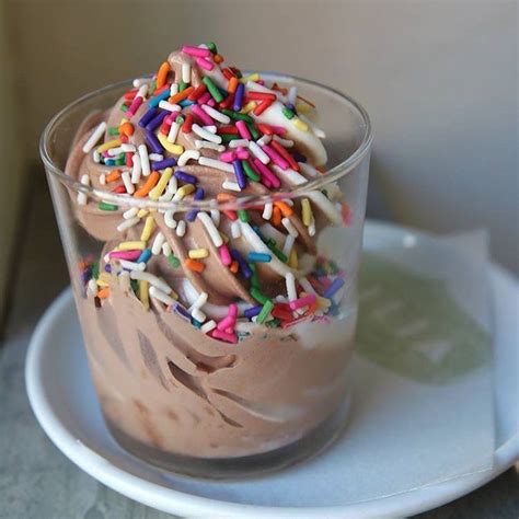 Sprinkles make food fun and exciting. Sometimes all you need is a lil soft serve with rainbow ...