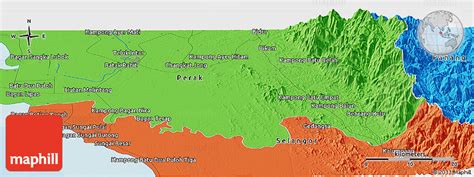 Jeden tag werden tausende neue, hochwertige bilder hinzugefügt. Political Panoramic Map of Kampong Hutan Melintang