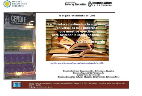 El 15 de junio es el 166.º día del año del calendario gregoriano y el 167.º en los años bisiestos. BIBLIOTECAS ESCOLARES REGIÓN 1: 15 de Junio Día del Libro