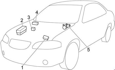 Building circuitry representations show the approximate places and affiliations of receptacles, lighting, and irreversible electrical solutions in a structure. Nissan Sentra (2000 - 2006) - fuse box diagram - Carknowledge.info