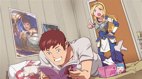 I want this to be my body pillow so bad. Garen and Lux by 昊光泽雨 : LoLFanArt