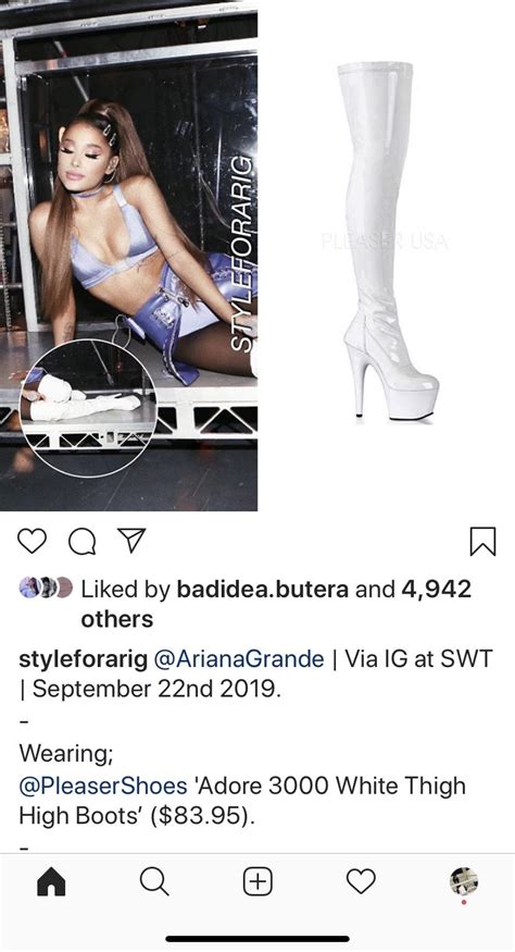 Ariana is about 105lbs, give or take a couple of pounds each way. Pin by ℜ𝔈𝔑𝔈𝔈 🏹 on Ariana Grande | White thigh high boots ...