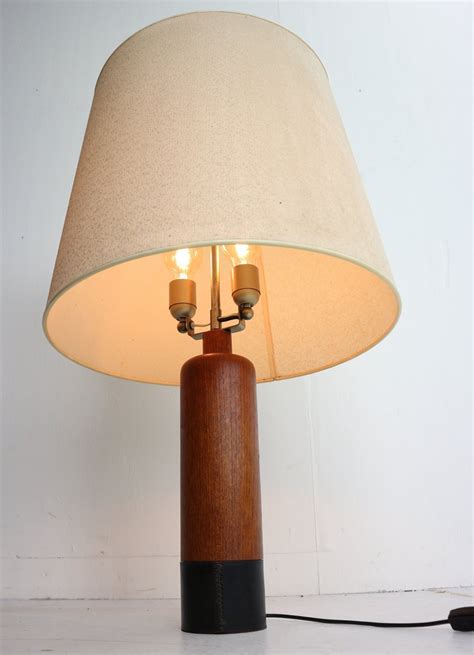 Ebern designs 5 h leather empire lamp shade ( clip on ), leather or faux leather in navy blue, size 5h x 6w x 6d | wayfair ebnd5959 40714738 wayfair $ 109.99. Vintage Danish Solid Teak & Leather Table Lamp from ESA ...