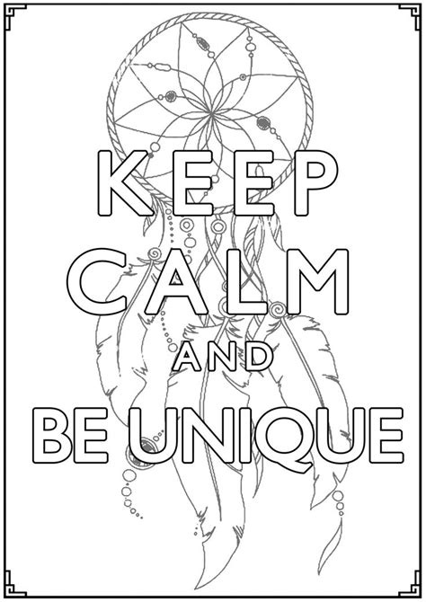 How to make a coloring page for kids? Keep Calm and be unique - Keep calm and … Coloring Pages ...