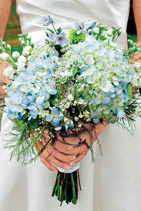 She absolutely loves them, thank you! Bridal Bouquets and Wedding Flowers: Bouquet with blue ...