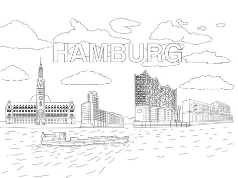 Weitere ideen zu ausmalbilder, ausmalen, malvorlagen. Ausmalbild für Kinder: Hamburg › Jugendleiter-Blog