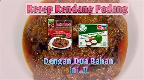 Rendang padang, siapa sih yang belum mengenal makanan khas yang satu ini? Resep Rendang Daging Praktis // Rendang hitam paling ...