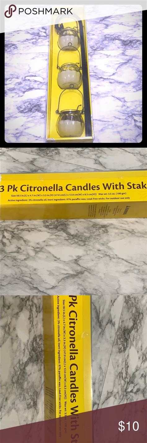 The coleman citronella candles have a wooden wick that crackles pleasantly when burning, and each one burns for around. CITRONELLA CANDLES 3PK WITH STAKES OUTDOOR CANDLES ...