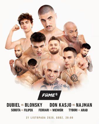 Wyniki gali fame mma 5 z hali ergo arena w gdańsku, na żywo w sobotę 26 października od godziny 20:00. Fame MMA 8: Dubiel vs. Blonsky | MMA, Kickboxing, & Boxing ...