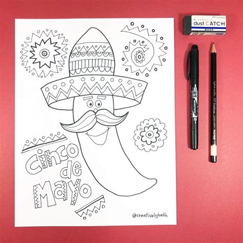 Both in traditional dress.get this coloring page. 5 Fun Cinco de Mayo Printables FREE Coloring Pages