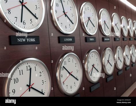 Time zone clocks hi-res stock photography and images - Alamy
