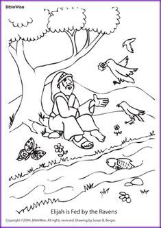 Kids really want to poke around in various drawers and cabinets since of this jezebel coloring page coloring pages uploaded by asha hammes from public domain that can find it from google or other search engine. Kids Craft: Elijah and the Ravens | HOOKED ON THE BOOK ...