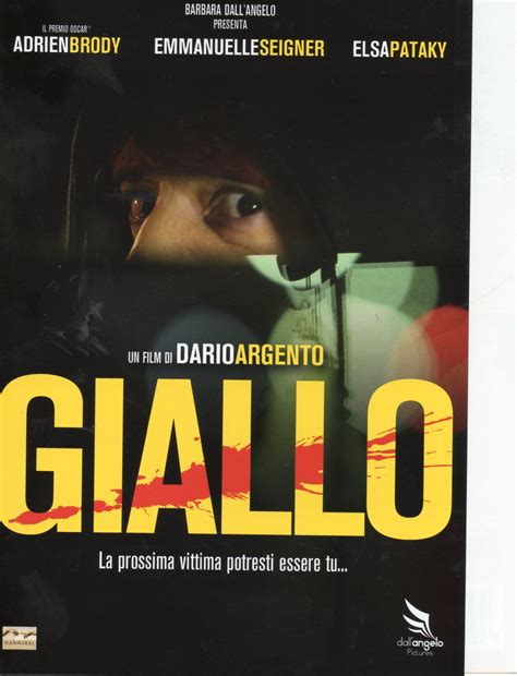 Internationally renowned for his stylish horror films (gialli), argento. Giallo (2009) - Dario Argento | Film posters, Cinema ...