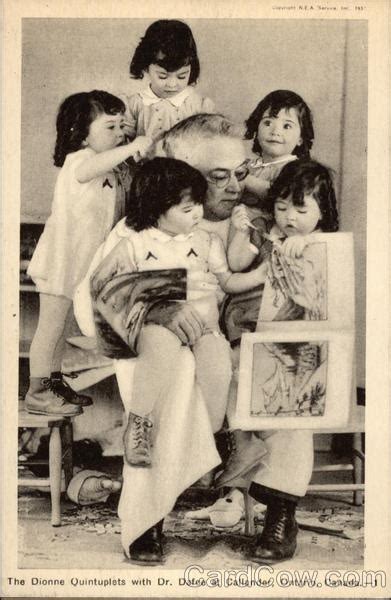 Family life with quintuplets plus two is always. The Dionne Quintuplets with Dr. Dafoe at Callander ...