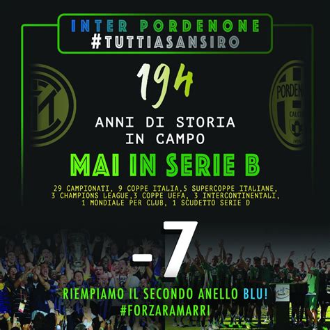 Profilo ufficiale del pordenone calcio #forzaramarri www.pordenonecalcio.com. Pordenone Calcio on Twitter: "-7️⃣ a @Inter 🆚 # ...