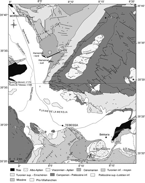 Partie centrale de madagascar d'après les nouveaux levés et les documents les plus récents. Carte géologique de la région étudiée (d'après les cartes ...