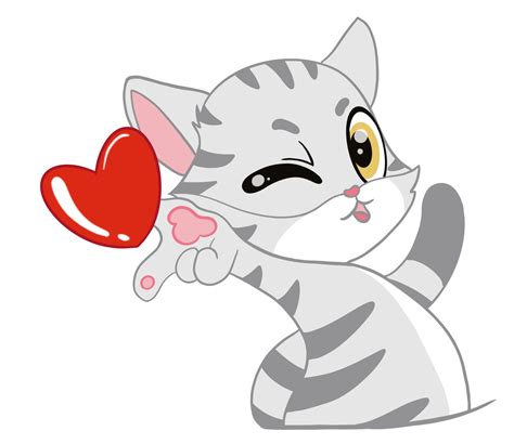 The lovely and seductive American Shorthair Cat sent red heart into the