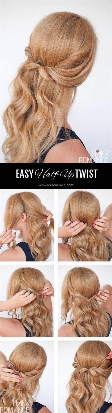 Black girls layered hairstyle ↓ 13. Easy half-up twist hairstyle tutorial - Hair Romance