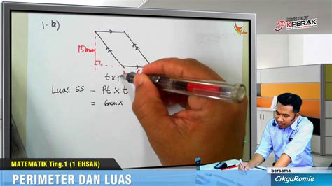 Trapesium yang rusuk ketiganya tegak lurus terhadap. 2016 1EH 10 Masalah Luas Segiempat Selari - YouTube