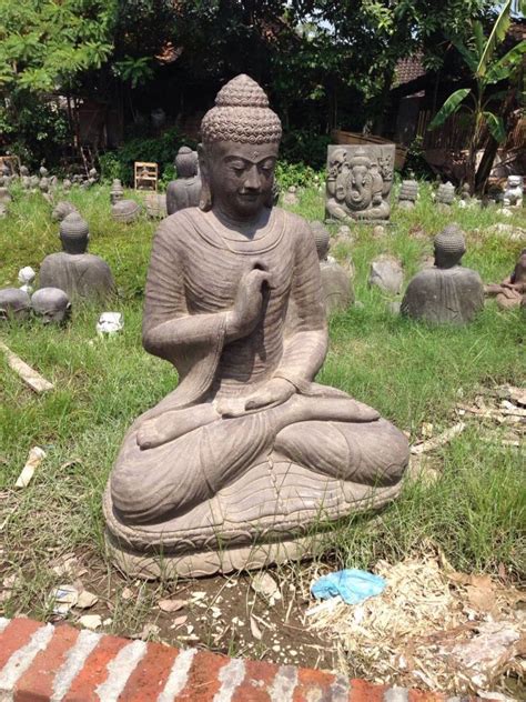 Pflegeleichte & langlebige skulpturen für parks, gärten & terrassen Skulptur Buddha Steinskulptur Budha Steinbuddha Statue ...